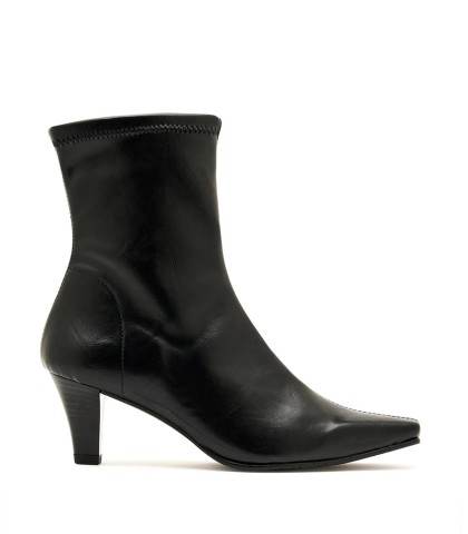 BOTINES ELÁSTICOS DE MUJER CON TACÓN MISS ELASTIC LUZ 075291-62-05/05 NEGRO