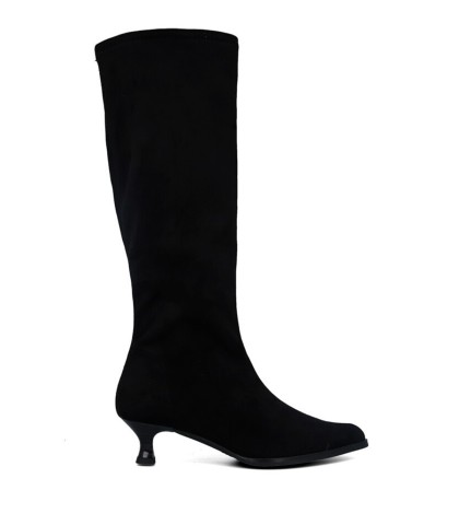 BOTA ELÁSTICA DE TACÓN BAJO CAÑA ANCHA MISS ELASTIC 075336-AE-05/05 NEGRO