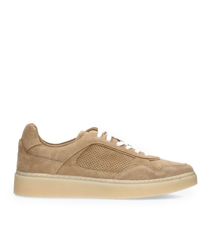 ZAPATILLAS URBANAS DE PIEL CON CORDONES PARA HOMBRE HOBBS 7 TAUPE