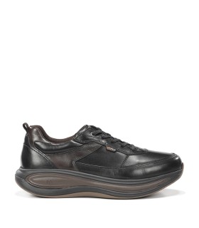 ZAPATO DEPORTIVO EN PIEL PARA HOMBRE FLUCHOS SHOWSTEP F2565 NEGRO
