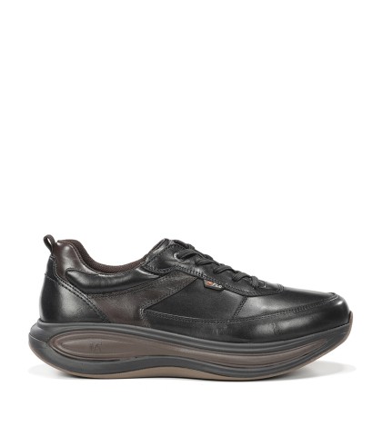 ZAPATO DEPORTIVO EN PIEL PARA HOMBRE FLUCHOS SHOWSTEP F2565 NEGRO