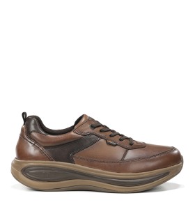 ZAPATILLAS CASUAL DE PIEL PARA HOMBRE FLUCHOS SHOWSTEP F2565 MARRÓN