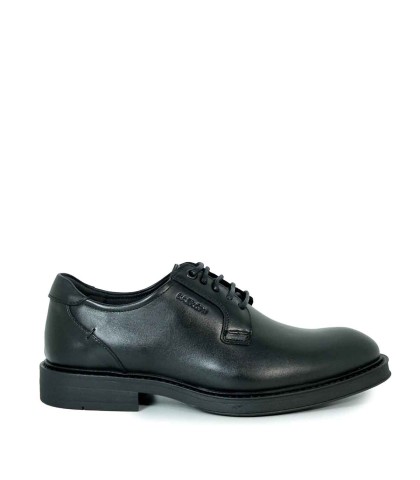 ZAPATO DE CORDONES EN PIEL NEGRO BAERCHI DACIA 1160 ANCHO ESPECIAL