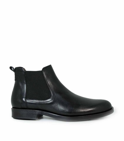 BOTÍN CHELSEA EN PIEL PARA HOMBRE APLAUSO 7005 NEGRO