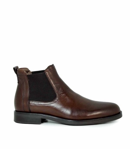 BOTÍN CHELSEA EN PIEL PARA HOMBRE APLAUSO 7005 MARRÓN